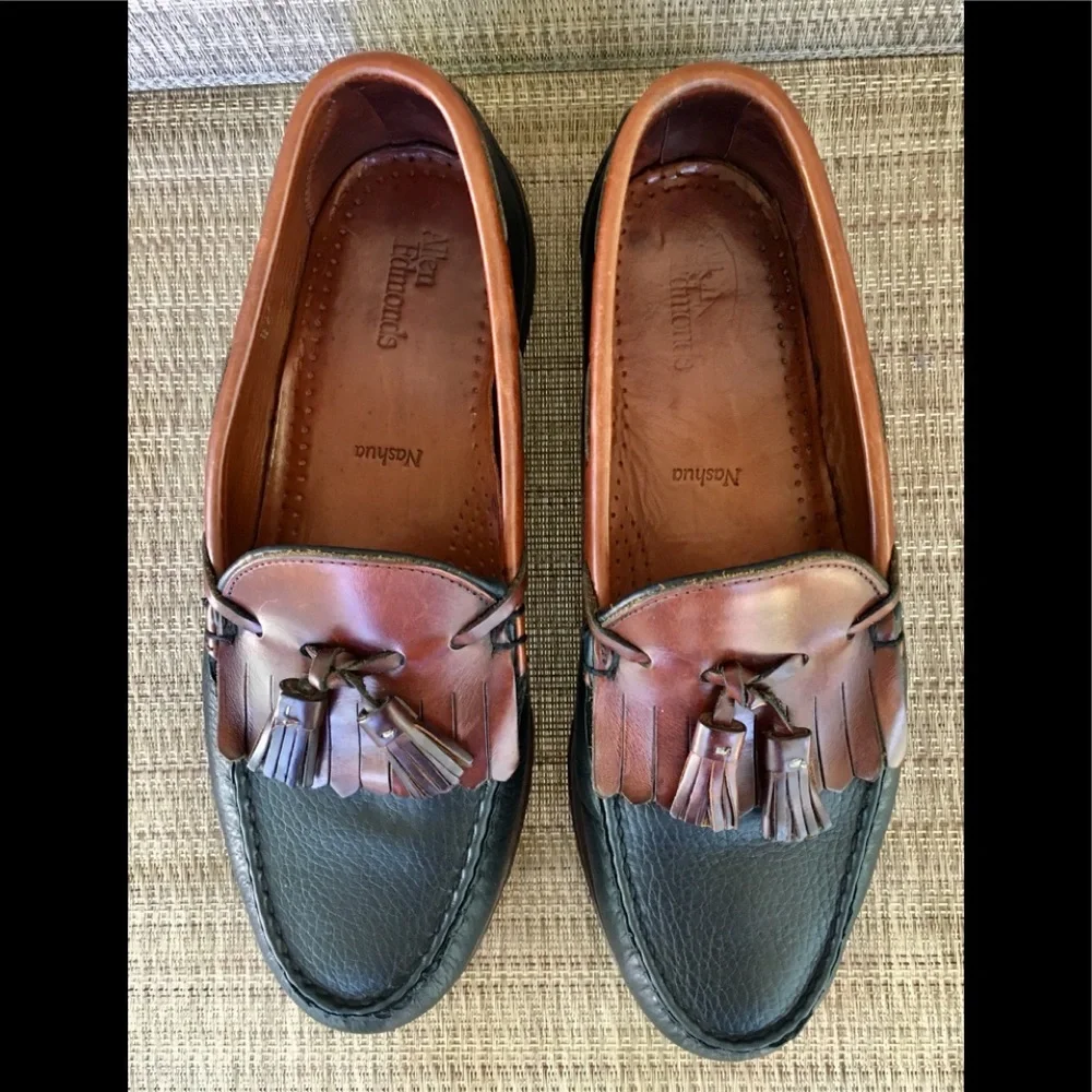 Allen Edmonds Black and Brown Tassel Loafers